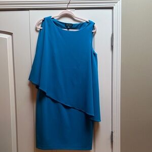 Lauren Ralph Lauren Asymmetrical Blue Dress